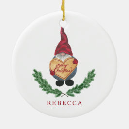 Tomten Weihnachtsverzierung Keramik Ornament