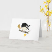 Tomtit-Bird-Blankekarte Karte (Gelbe Blume)