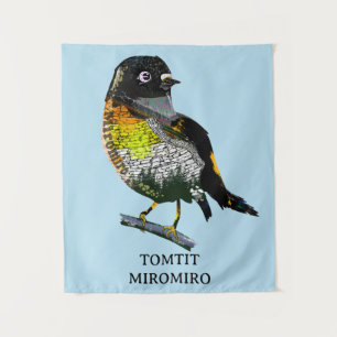 Tomtit Miromiro Wandteppich