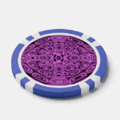 Ton auf Tone Lila Diffraktion Illusion Pokerchips (Einzeln)