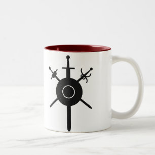 Ton-Büro-Tasse ARMA Logos zwei Zweifarbige Tasse