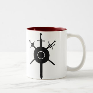 Ton-Büro-Tasse ARMA Logos zwei Zweifarbige Tasse