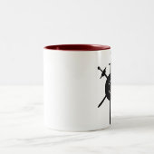 Ton-Büro-Tasse ARMA Logos zwei Zweifarbige Tasse (Mittel)