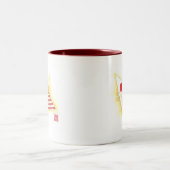 Ton ~ der Kaffee-Tassen-zwei Japan-USAfreundschaft Zweifarbige Tasse (Mittel)