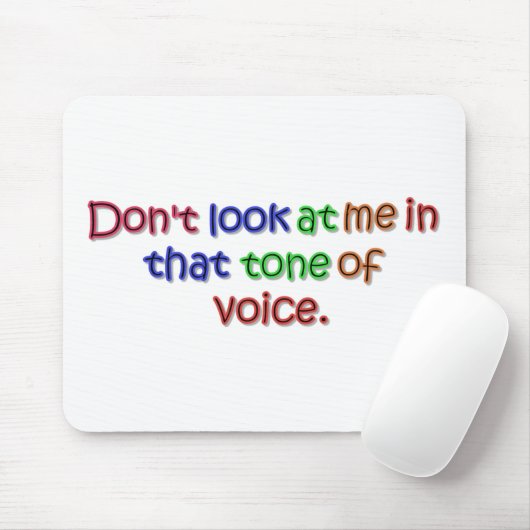 Ton der Stimme Mousepad (Mit Mouse)