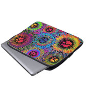 Ton färbt psychedelisch laptopschutzhülle (Vorne Knopf)