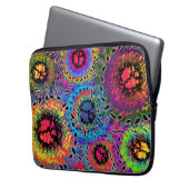 Ton färbt psychedelisch laptopschutzhülle (Vorderseite Links)