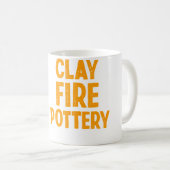 Ton-Feuer-Töpferei Kaffeetasse (VorderseiteRechts)