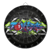 Ton-Graffiti Dartscheibe (vorne)