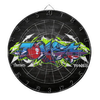 Ton-Graffiti Dartscheibe