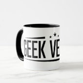 Ton-Kaffee-Tasse des Logo-zwei Tasse (Vorderseite Links)