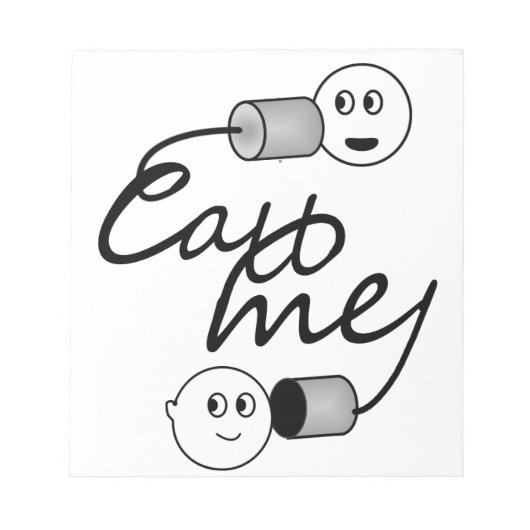 Ton kann mich anrufen notizblock (Vorderseite)