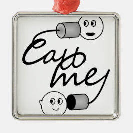 Ton kann mich anrufen ornament aus metall