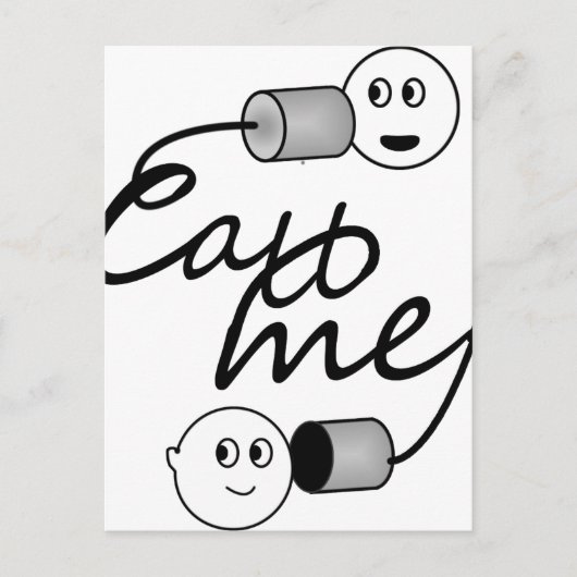 Ton kann mich anrufen postkarte (Vorderseite)