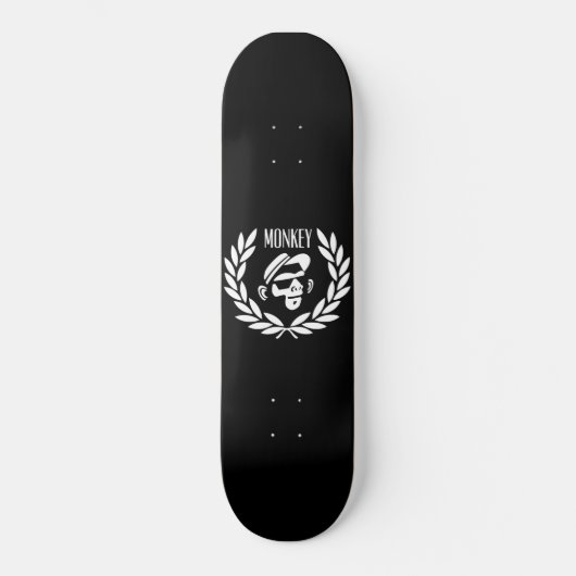 Ton-Lorbeer-Kranz-Skateboard des Affe-2 Skateboard (Vorderseite)