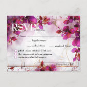 Ton & Menü Fuchsia Verzauberung: Wasserfarbe Postkarte (Vorderseite)