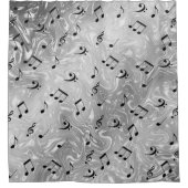 Ton, Metall, Musik, Musik, Zeichen, Note, Form, Duschvorhang (Vorderseite)