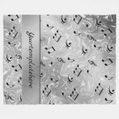 Ton, Metall, Musik, Musik, Zeichen, Note, Form, Fleecedecke (Vorderseite (Horizontal))