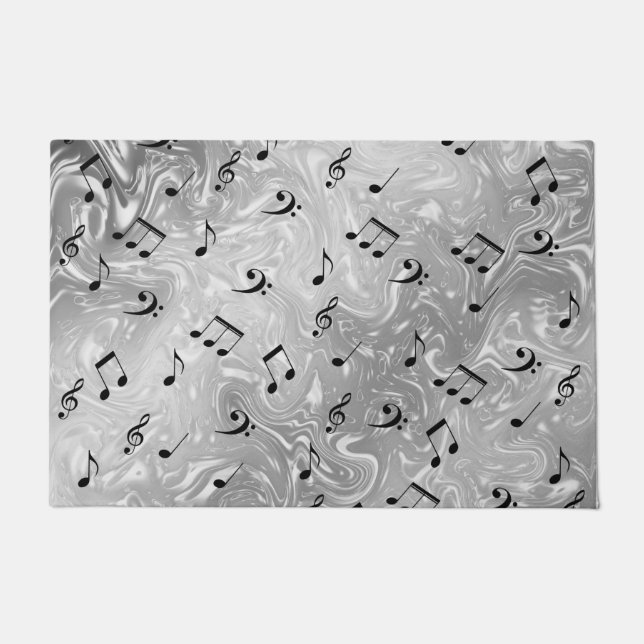 Ton, Metall, Musik, Musik, Zeichen, Note, Form, Fußmatte (Vorderseite)