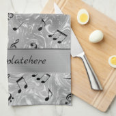 Ton, Metall, Musik, Musik, Zeichen, Note, Form, Geschirrtuch (Viertel Falte)