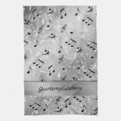 Ton, Metall, Musik, Musik, Zeichen, Note, Form, Geschirrtuch (Vertikal)