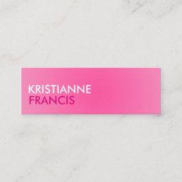 Ton-Minikarten des Rosas zwei Mini Visitenkarte