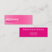 Ton-Minikarten des Rosas zwei Mini Visitenkarte (Vorne/Hinten)