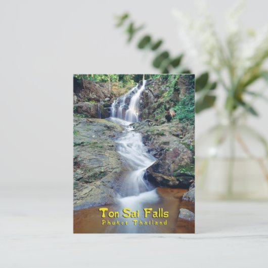 Ton Sai Waterfall, Phuket, Thailand Postkarte (Stehend Vorderseite)