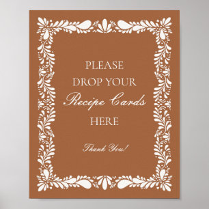 Ton Talavera Fliese Spanisch Teilen Ein Rezept Bra Poster