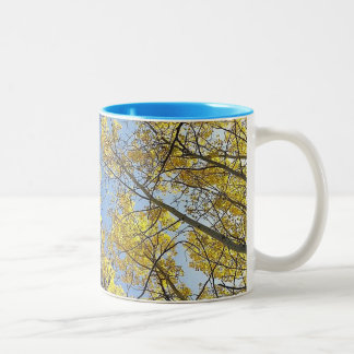 Ton-Tasse Aspen-Baum-zwei Zweifarbige Tasse