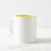 Ton-Tasse der Hummel-Bienen-zwei Zweifarbige Tasse (Vorderseite Links)