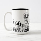 Ton-Tasse der Skelette zwei Zweifarbige Tasse (Links)