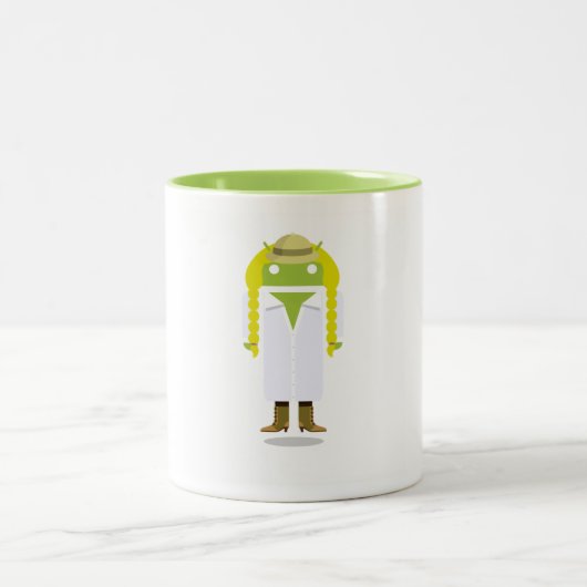 Ton-Tasse des Android-zwei Zweifarbige Tasse (Mittel)