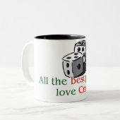 Ton-Tasse des Mist-Liebhabers zwei Zweifarbige Tasse (Vorderseite Links)