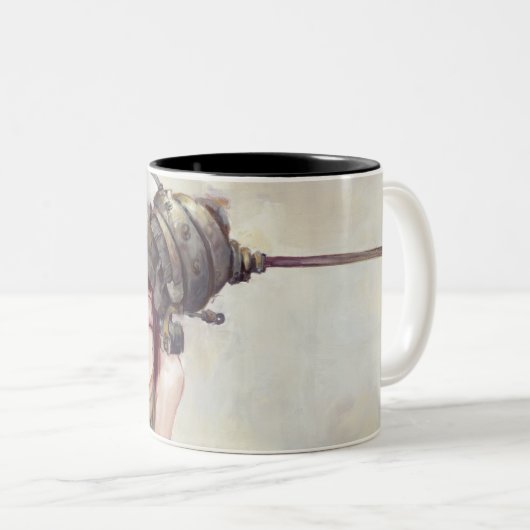 Ton-Tasse des Wink-zwei Zweifarbige Tasse (VorderseiteRechts)