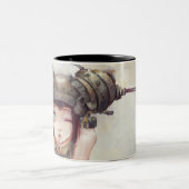 Ton-Tasse des Wink-zwei Zweifarbige Tasse (Mittel)