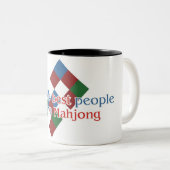Ton-Tasse Mahjong Liebhabers zwei Zweifarbige Tasse (VorderseiteRechts)