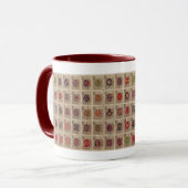 Ton-Tasse Pysanka Ukrainer-Osterei-zwei Tasse (Vorderseite Links)