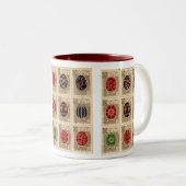 Ton-Tasse Pysanka Ukrainer-Osterei-zwei Zweifarbige Tasse (VorderseiteRechts)