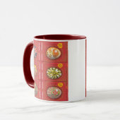 Ton-Tasse Pysanka Ukrainer-Ostern Egg3 zwei Tasse (Vorderseite Links)