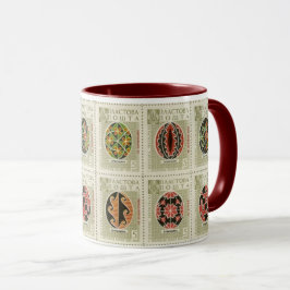Ton-Tasse Pysanka Ukrainer-Ostern Eggs11 zwei Tasse