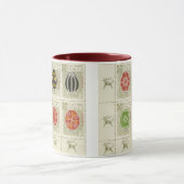 Ton-Tasse Pysanka Ukrainer-Ostern Eggs5 zwei Tasse (Zentrum)