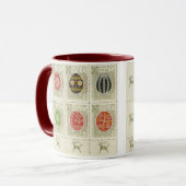 Ton-Tasse Pysanka Ukrainer-Ostern Eggs5 zwei Tasse (Vorderseite Links)