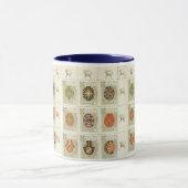 Ton-Tasse Pysanka Ukrainer-Ostern Eggs9 zwei Tasse (Zentrum)