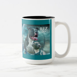 Ton-Tasse Rez Hundzwei Zweifarbige Tasse