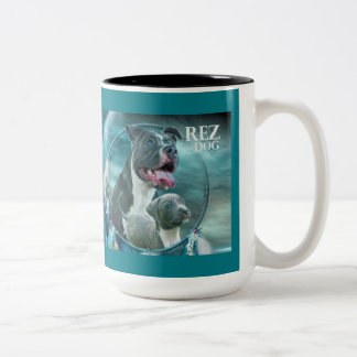 Ton-Tasse Rez Hundzwei Zweifarbige Tasse