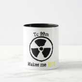 Ton-Tasse "Tc99m Nuc MEDTech zwei macht mich heiß Tasse (Zentrum)