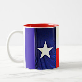 Ton-Tasse Texas-Flaggen-zwei Zweifarbige Tasse