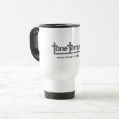 Ton-Tempel-Logo-Tasse Reisebecher (Vorderseite Links)