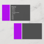 Ton zwei (lila und grau) - besonders angefertigt visitenkarte (Vorne/Hinten)